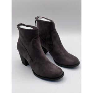 DV8 Jonah Stretch Bootie 2.6" Heel Dark Grey Womens Size 9.5